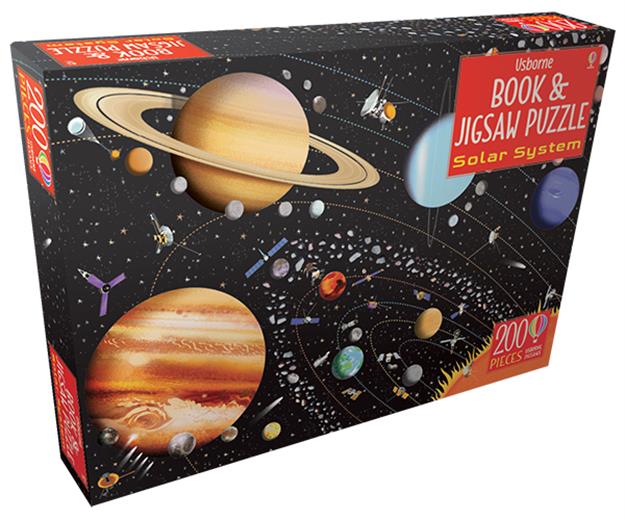 SOLAR SYSTEM - BOOK & JIGSAW PUZZLE (IR)(200 PCS)