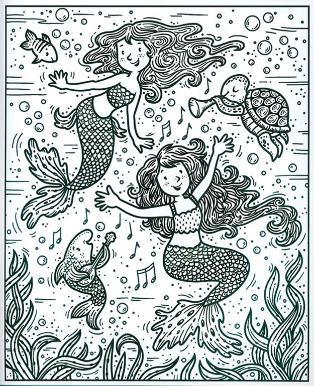 MERMAIDS MAGIC PAINTING BOOK