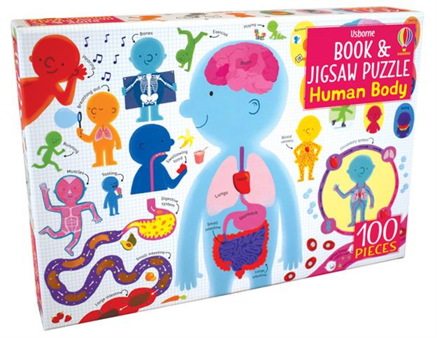 HUMAN BODY - BOOK & JIGSAW PUZZLE (IR)(100 PCS)